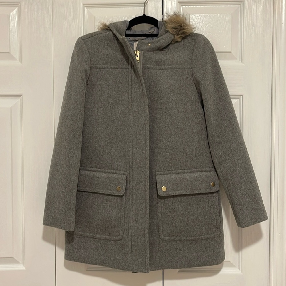 J.Crew Coat with Hoodie